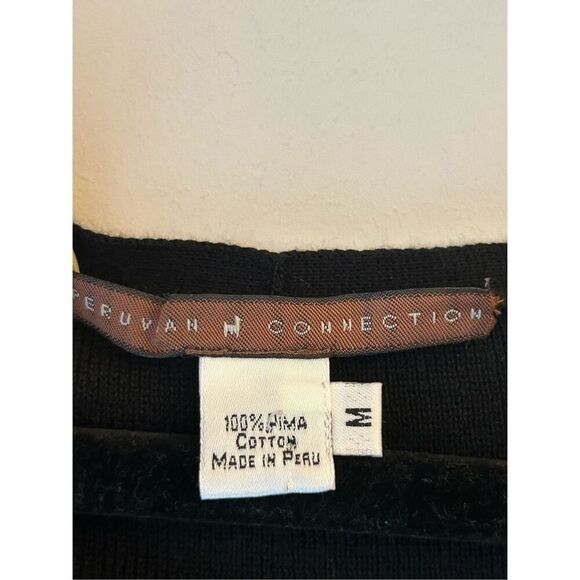 Peruvian Connection women's 100% Pima Cotton Sweater Dress sz M natural fiber, m - Picture 3 of 6